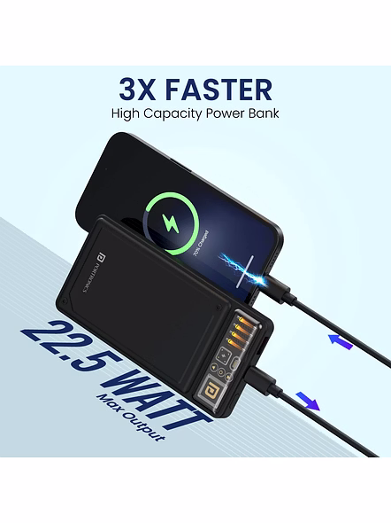 PORTRONICS POR-2263 LUXCELL C 10K POWER BANK-BLACK-1