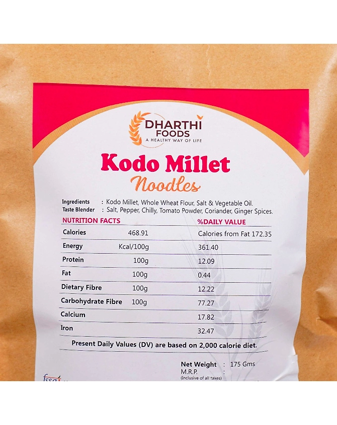 Kodo Millet Noodles 175g-3