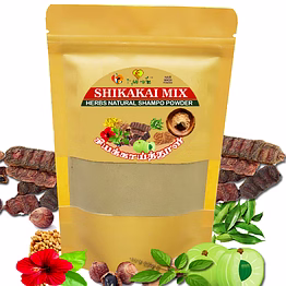 tryme herbs shikakai powder | hair wash powder | blend of shikakai, hibiscus flower, fenugreek, green gram, vetiver, soap nut | 100gx2 | pack of 2 | 100% natural hair wash for dry, frizzy, soft & healthy hair | for men, women & kids