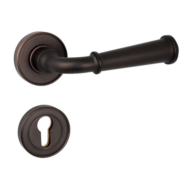 Brass Lever Handle- Xavier on Rose-12348000