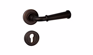Brass Lever Handle- Xavier on Rose