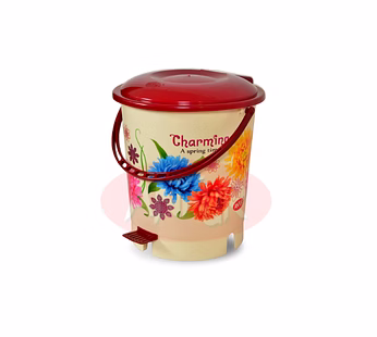 Decorated Pedal Dust Bucket -7 image 1