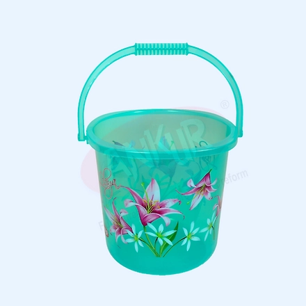 Decorated Square Round Bucket – 16-4