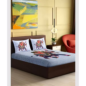 JAIPURI PRINTED COTTON BED SHEET