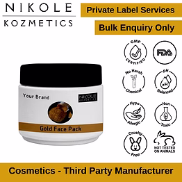 gold face pack