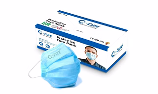 C-Cure Disposable 3 Ply Surgical Face Mask