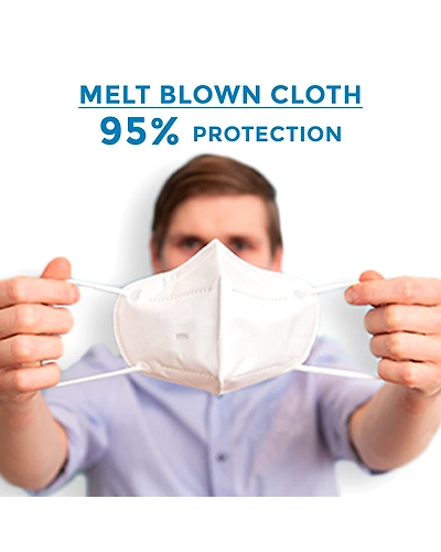 C Cure N95 Protection From Face Mask is a high-quality non-woven/polypropylene mask that can protect against harmful bacteria, viruses and pollutants. This mask comes with five layers of protection. Moreover, it is comfortable to wear.-1