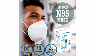 C Cure N95 Protection From Face Mask is a high-quality non-woven/polypropylene mask that can protect against harmful bacteria, viruses and pollutants. This mask comes with five layers of protection. Moreover, it is comfortable to wear.