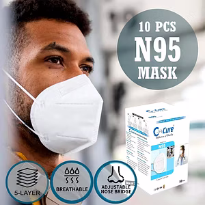 C Cure N95 Protection From Face Mask is a high-quality non-woven/polypropylene mask that can protect against harmful bacteria, viruses and pollutants. This mask comes with five layers of protection. Moreover, it is comfortable to wear.