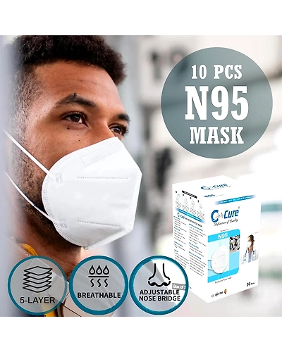 C Cure N95 Protection From Face Mask is a high-quality non-woven/polypropylene mask that can protect against harmful bacteria, viruses and pollutants. This mask comes with five layers of protection. Moreover, it is comfortable to wear.-5