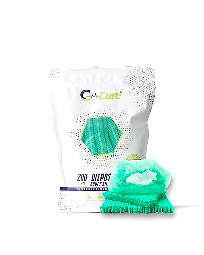 C-Cure Disposable Non-Woven Bouffant Cap, Medical Grade | Unisex | Single-Use (Blue)-12741401