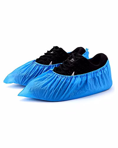 C-Cure Disposable Shoe Cover, Waterproof Shoes Cover, Shoe Rain Cover, Pack of 200, Blue-12741683