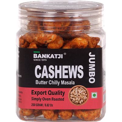 bankatji oven roasted cashew - butter chilly masala
