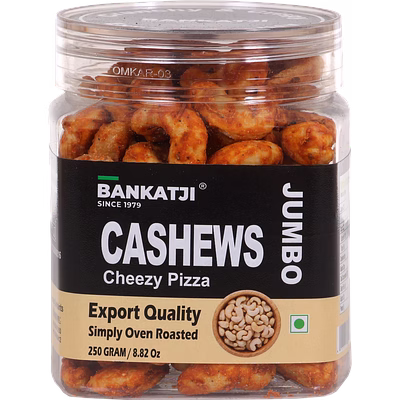 bankatji oven roasted cashew - cheezy pizza masala