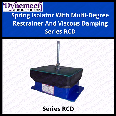 dynemech heavy-duty spring isolators with fluid damping series-rcd