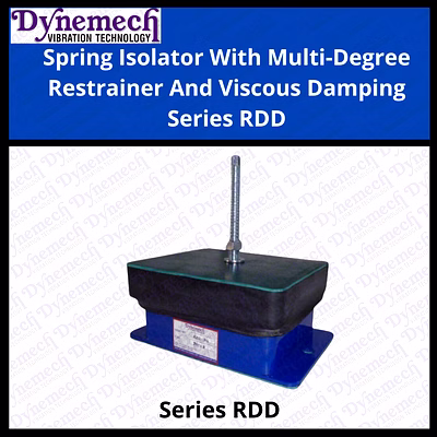 dynemech vibration control spring isolators with integrated snubber systems series rdd