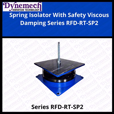 dynemech vibration control spring isolators with integrated snubber systems series-rfd-rt-sp2