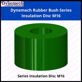 dynemech rubber bush, series insulation disc m16
