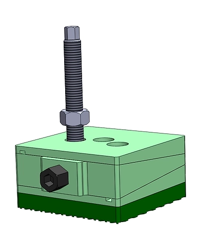 Dynemech High-performance Vibration Isolators, WEDGE MOUNT, Series: DB (Bolt on)-4