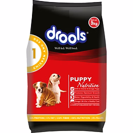 drools chicken and egg puppy dry dog food, 3 kg