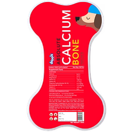 drools absolute calcium bone jar, dog supplement treat - 20 pieces (300 g)