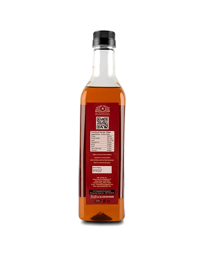 100% NATURAL COLD PRESSED AGED MUSTARD OIL - 1 LITRE-1