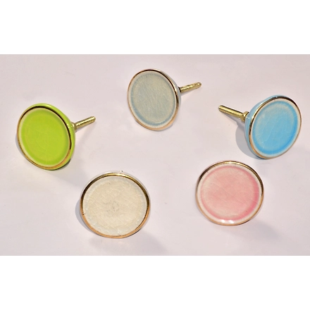 Shilpware Ceramic cabinet knobs Glossy Knob pulls Handle Dresser handle Cabinet Handle Pulls Knobs Wardrobe Handles Knob-White-1