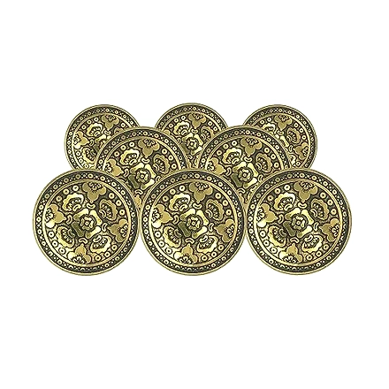 SHILPWARE Mughal Brass 42mm Knobs for Cabinets and Cupboards (Mughal Brass Black)-DN1-2