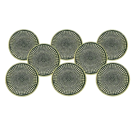 SHILPWARE Mughal Brass 42mm Knobs for Cabinets and Cupboards (Mughal Brass Black)-DN1-6