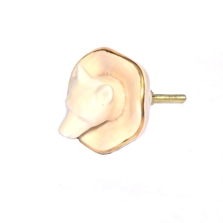 SHILPWARE Animal Shape Crackle Glaze Ceramic Cabinet Designer and Traditional Drawer Knobs-Elephant-7