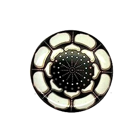 SHILPWARE Ceramic Knobs Drawer Pulls for Cabinets and Cupboards Gold Multicolor (38mm)-DN1-7