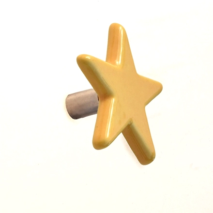 Shilpware Ceramic Star Hooks, Wall Cabinet Door Towel Robe Clothes Hooks for Hanging Kitchen Bathroom Home Hooks, Unique Design Hooks, Decorative Wall Hook-White-Small-5