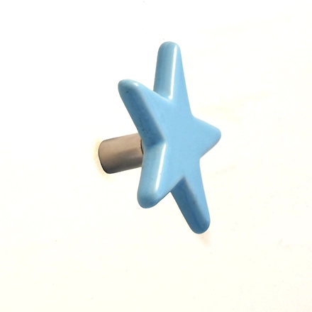 Shilpware Ceramic Star Hooks, Wall Cabinet Door Towel Robe Clothes Hooks for Hanging Kitchen Bathroom Home Hooks, Unique Design Hooks, Decorative Wall Hook-White-Small-4