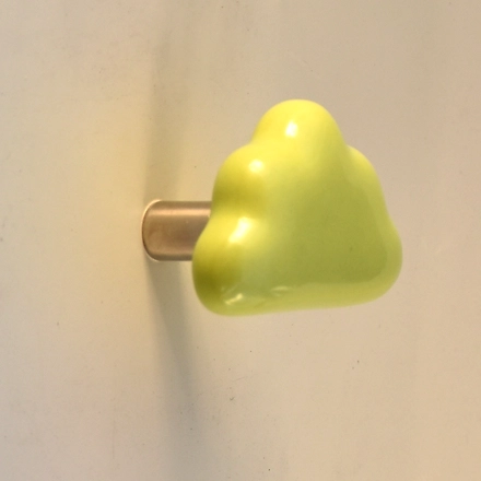 Shilpware Cloud Hooks, Wall Cabinet Door Towel Robe Clothes Hooks for Hanging Kitchen Bathroom Home Hooks, Unique Design Hooks, Decorative Wall Hook-Green-3
