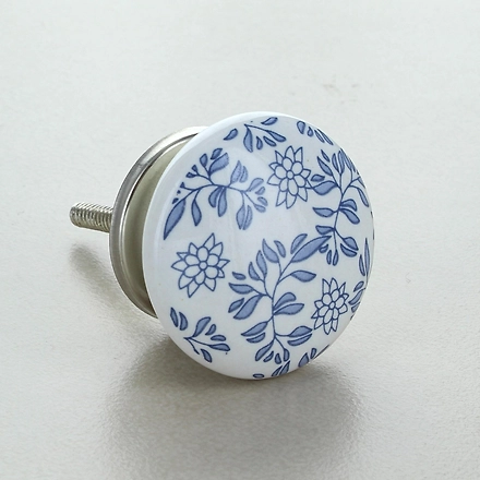 Shilpware Ceramic Vintage Shabby Chic Cupboard Drawer Door Knobs Pull Handles (Multicolour, 38 mm)-DN1-7