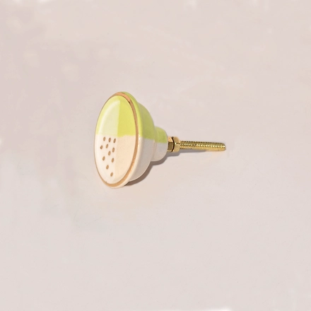 Shilpware Sliced Lemon Cupboard Drawer Door Knobs Pull Handles-Yellow-5