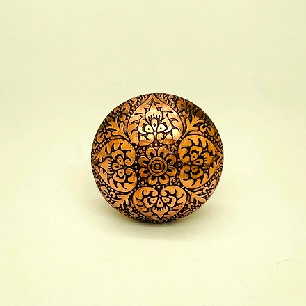 SHILPWARE Mughal Brass 38mm Knobs for Cabinets and Cupboards (Mughal Knob)-Brass-2