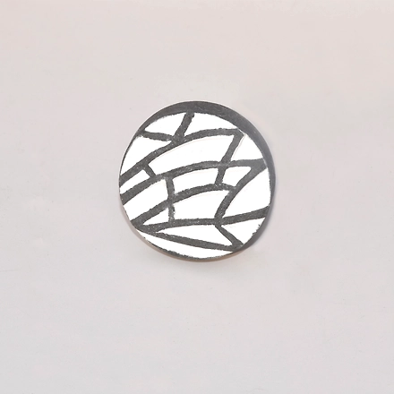 SHILPWARE Mosaic Full Circle Matte Terracotta Cabinet Knobs Cupboard Pull Drawer Handmade/Designer and Traditional Drawer Knobs-130027-DGY