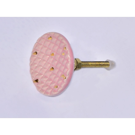SHILPWARE Multicolor Dragon Fruit with Gold Dots Ceramic Cabinet Knobs Designer and Traditional Drawer Pulls knobs-White-3