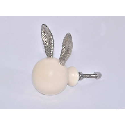 SHILPWARE Rabbit &amp; Bunny Cute Ears Resin Cabinet Handmade/Designer and Traditional Drawer Knob-DN1-Gold-6