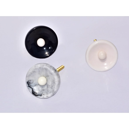 SHILPWARE Retina eye shape resin decorative multi color cabinet knobs-BK-1