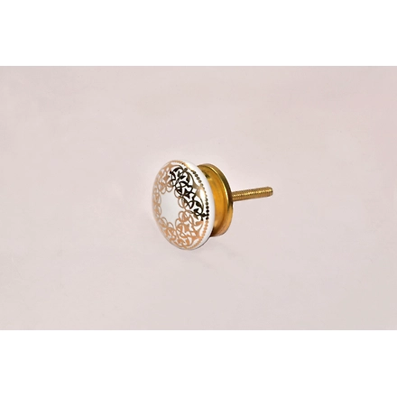 Shilpware ROYAL GOLD CERAMIC DOOR KNOBS CUPBOARD DRAWER PULL knobs-DN1-2