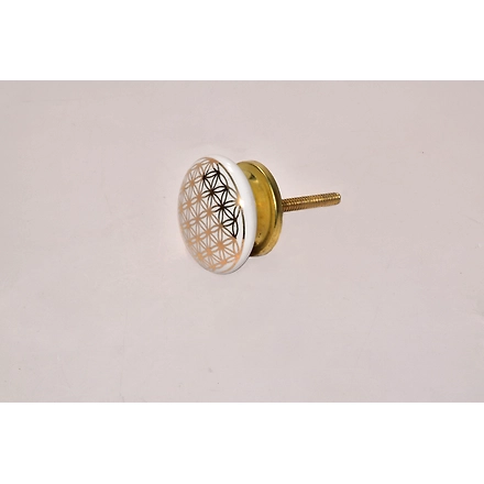 Shilpware ROYAL GOLD CERAMIC DOOR KNOBS CUPBOARD DRAWER PULL knobs-DN1-4