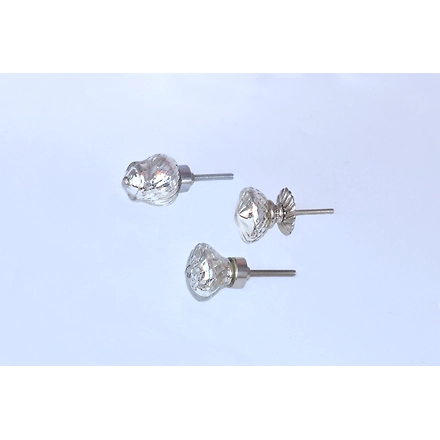 SHILPWARE Mercury Glass Melon and Round Shape Cabinet Handmade/Designer and Traditional Drawer Knob-DN1-2
