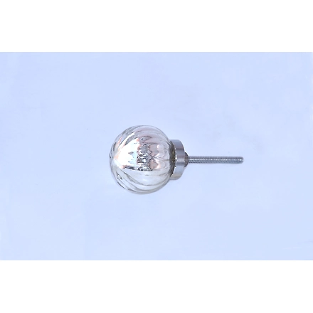SHILPWARE Mercury Glass Melon and Round Shape Cabinet Handmade/Designer and Traditional Drawer Knob-DN1-5