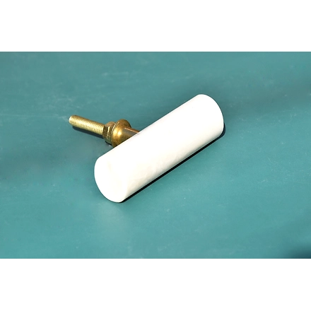 SHILPWARE Solid Round/Rectangular/Rectangular with Brass Marble Pull Drawer knobs for Pulls  Handmade/Designer and Traditional Cabinet Knobs-130111WE