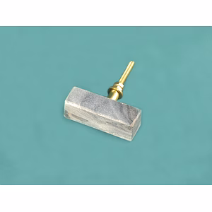 SHILPWARE Solid Round/Rectangular/Rectangular with Brass Marble Pull Drawer knobs for Pulls  Handmade/Designer and Traditional Cabinet Knobs