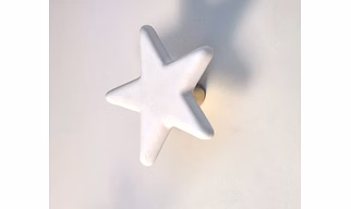Shilpware Ceramic Star Hooks, Wall Cabinet Door Towel Robe Clothes Hooks for Hanging Kitchen Bathroom Home Hooks, Unique Design Hooks, Decorative Wall Hook