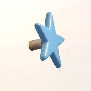Shilpware Ceramic Star Hooks, Wall Cabinet Door Towel Robe Clothes Hooks for Hanging Kitchen Bathroom Home Hooks, Unique Design Hooks, Decorative Wall Hook