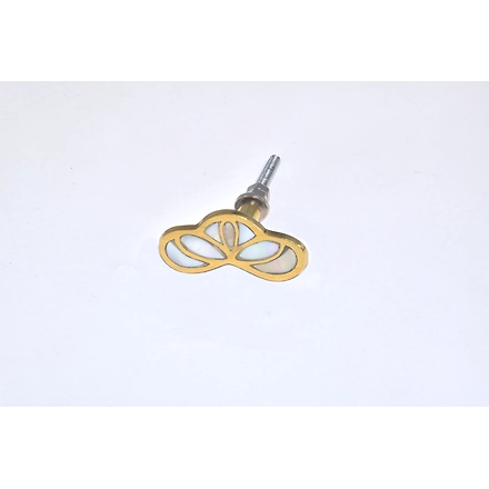 SHILPWARE Infinity PATTERNED MOTHER OF PEARL Cabinet Handmade/Designer and Traditional Drawer Knob-130095DN1